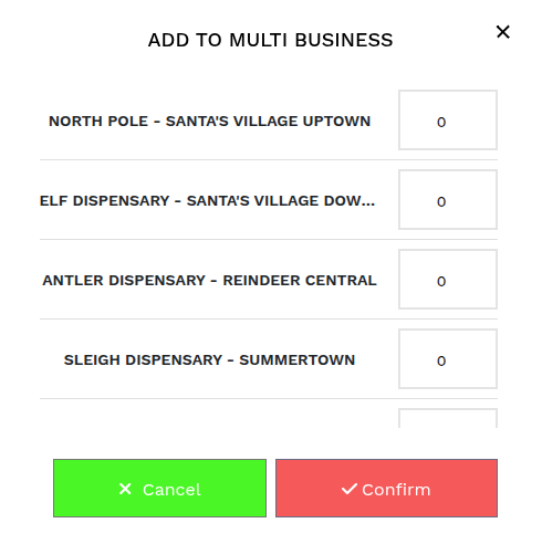 Multi-Business buying in a single session