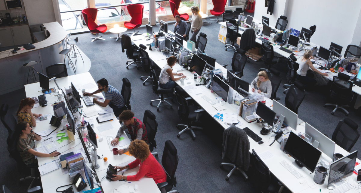 open concept office space